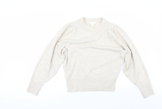 H&M Womens Beige   Pullover Jumper Size M