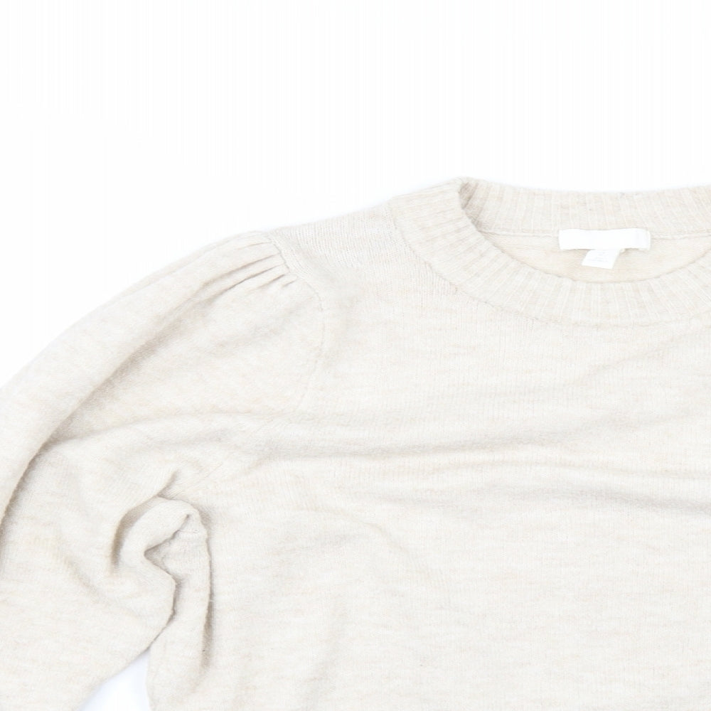 H&M Womens Beige   Pullover Jumper Size M