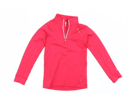 Additional front view of Oxylane girls’ pink jumper, size 10, years