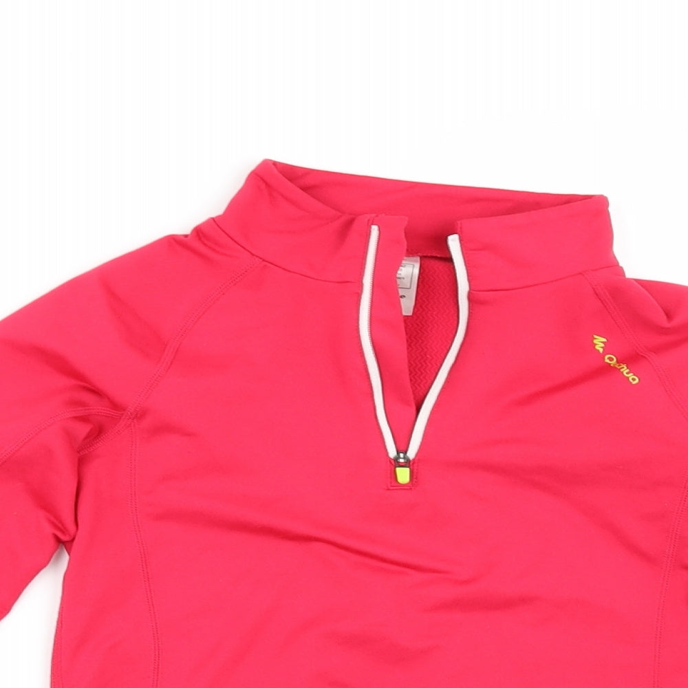 Oxylane Girls Pink   Pullover Jumper Size 10 Years