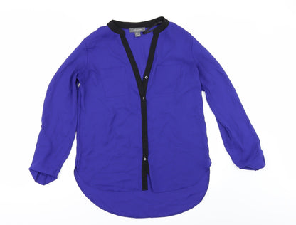 Additional front view of Primark women’s purple basic button-up, size UK 8