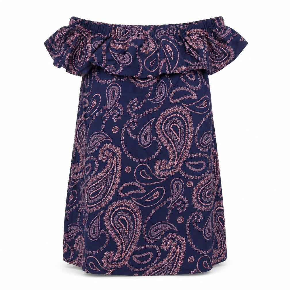 Primark Womens Blue Geometric  Tunic Blouse Size 10
