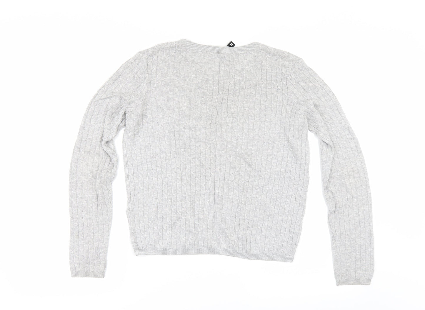 H&M Womens Grey   Pullover Jumper Size M
