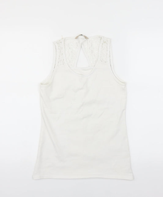 Sainsburys Womens White   Basic T-Shirt Size 14