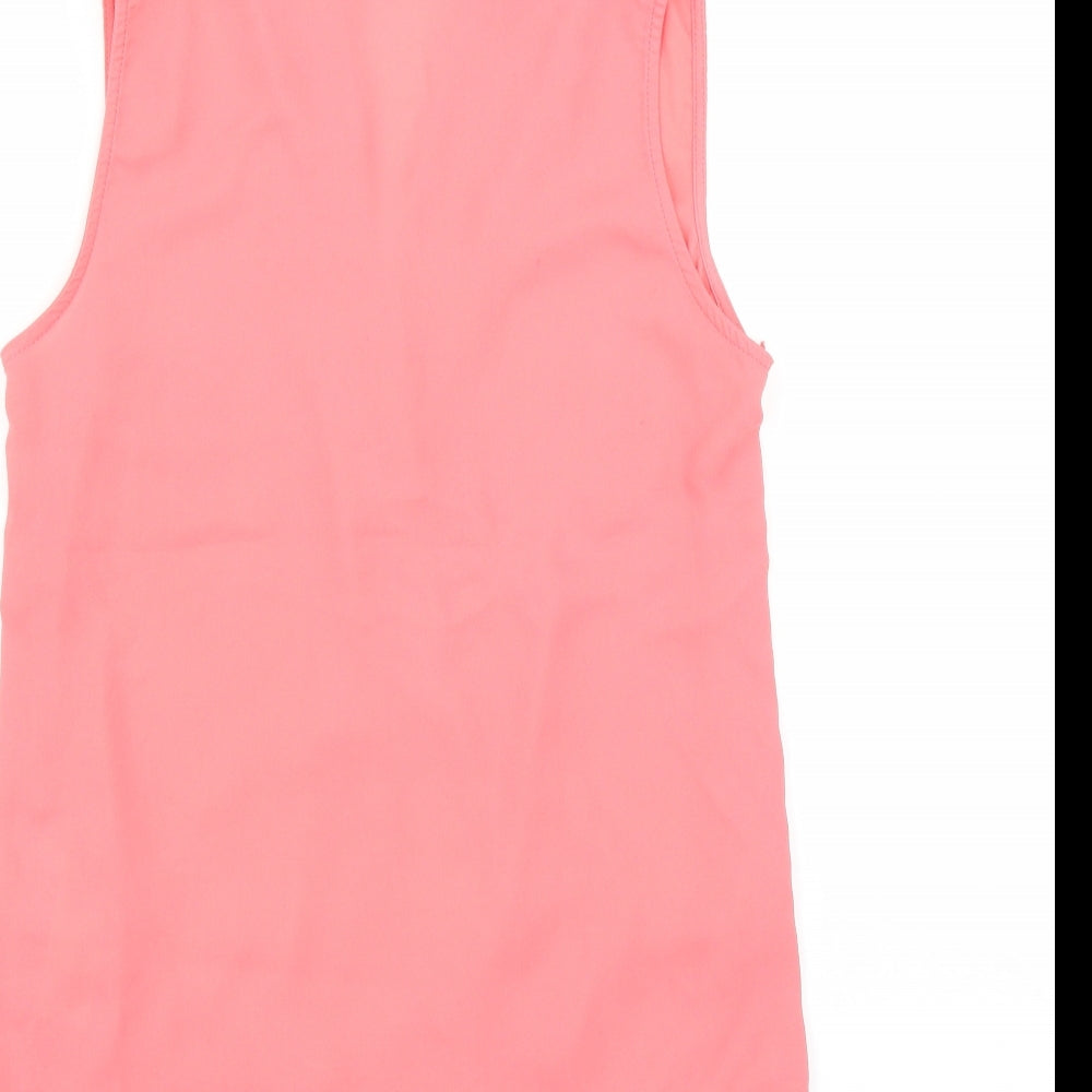 New Look Womens Pink   Basic Blouse Size 8