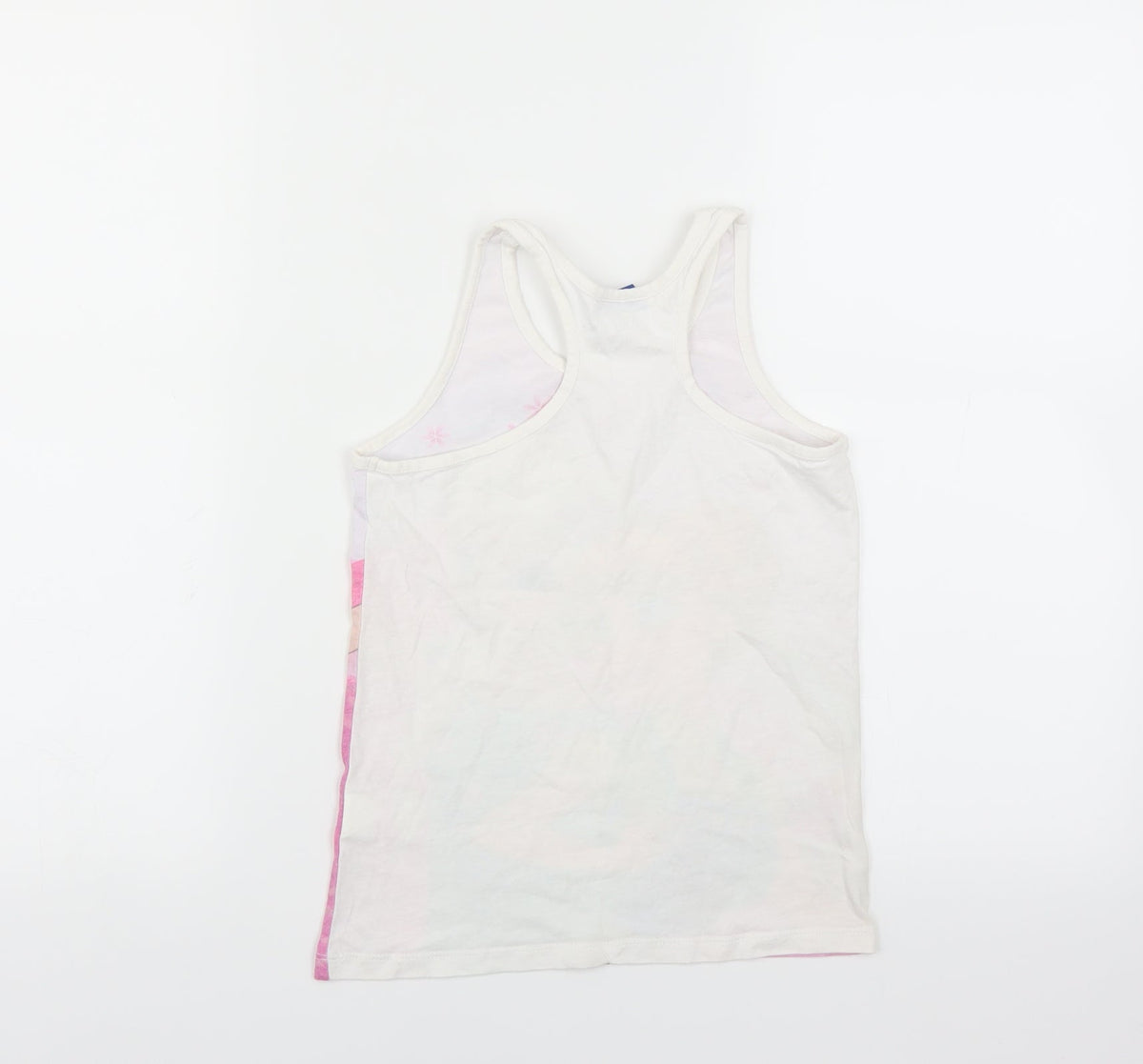 Disney Girls White   Basic Tank Size 10 Years  - frozen