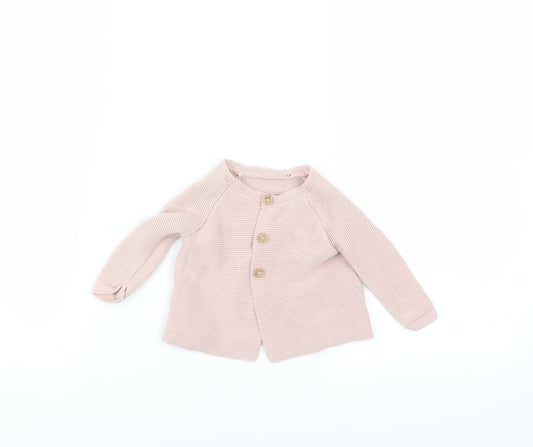 George Girls Pink   Cardigan Jumper Size 0-3 Months