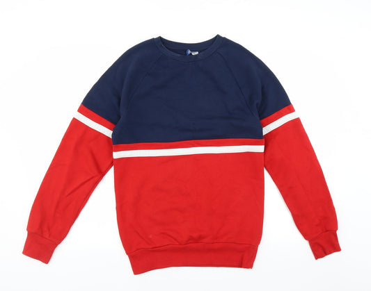Divided by H&M Mens Red   Pullover Sweatshirt Size XS
