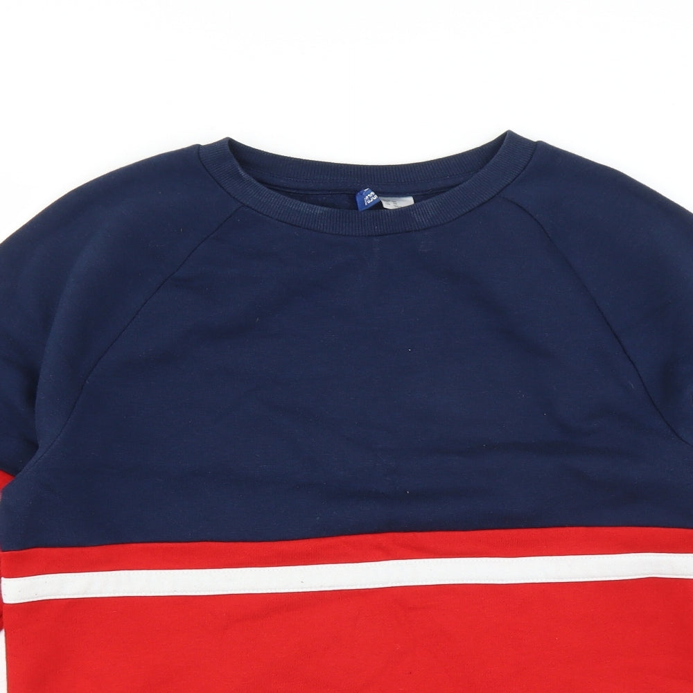Divided by H&M Mens Red   Pullover Sweatshirt Size XS