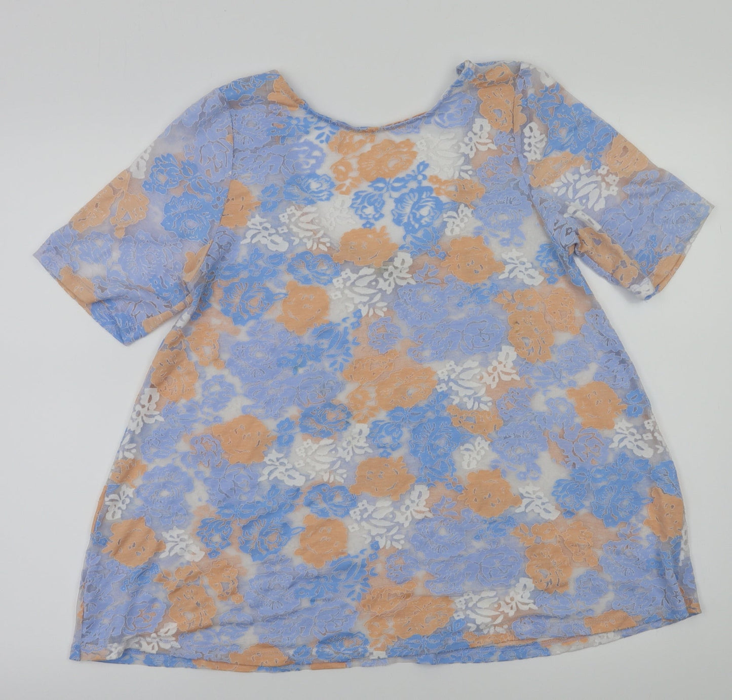 River Island Womens Multicoloured Floral  Basic T-Shirt Size 10