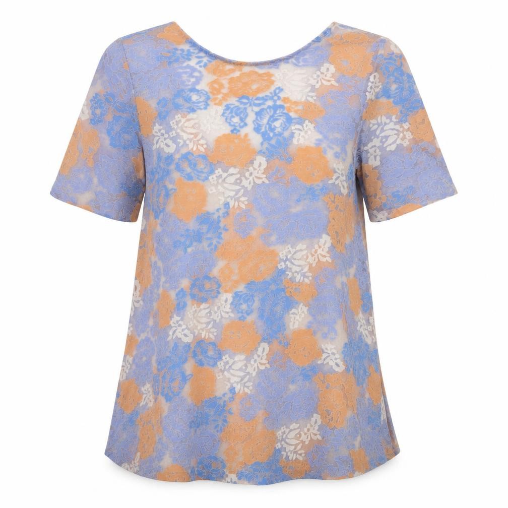 River Island Womens Multicoloured Floral  Basic T-Shirt Size 10