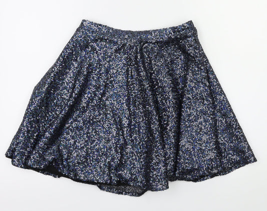 top shop  Womens Blue   Flare Skirt Size 10