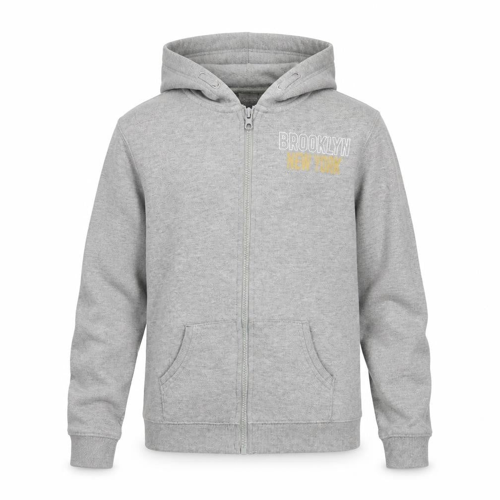 Brooklyn Boys Grey   Full Zip Hoodie Size 12-13 Years