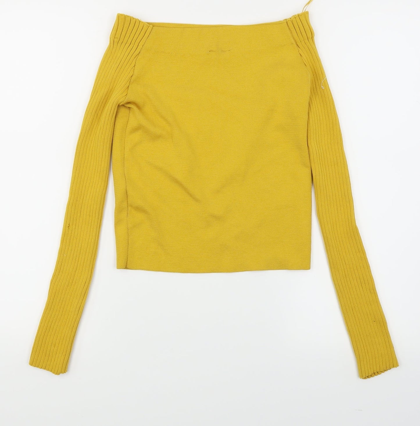 Preworn Womens Yellow   Pullover Jumper Size 10  - Cropped