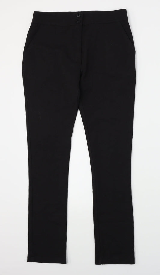 Eager Womens Black   Dress Pants Trousers Size 8 L26 in