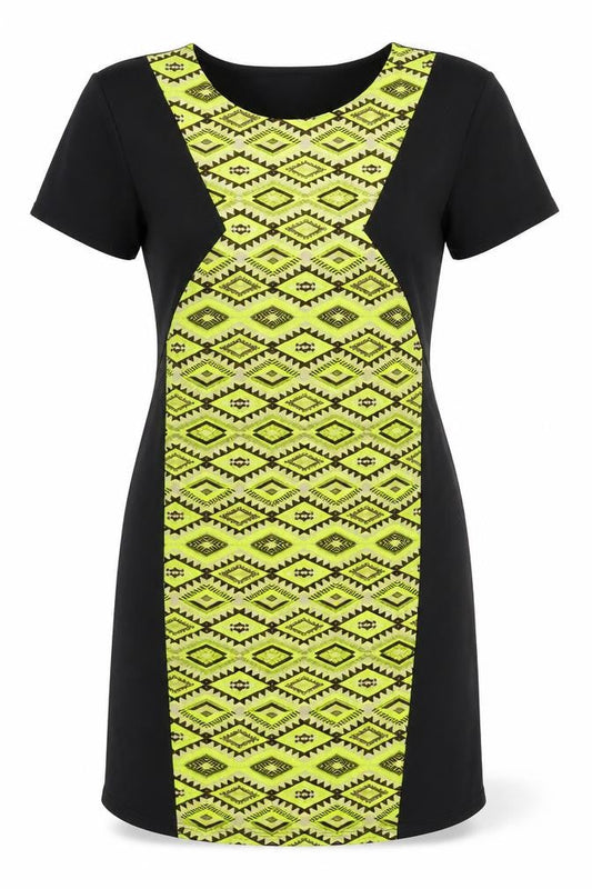 Miss Selfridge Womens Black   Bodycon  Size 10  - Tribal Print
