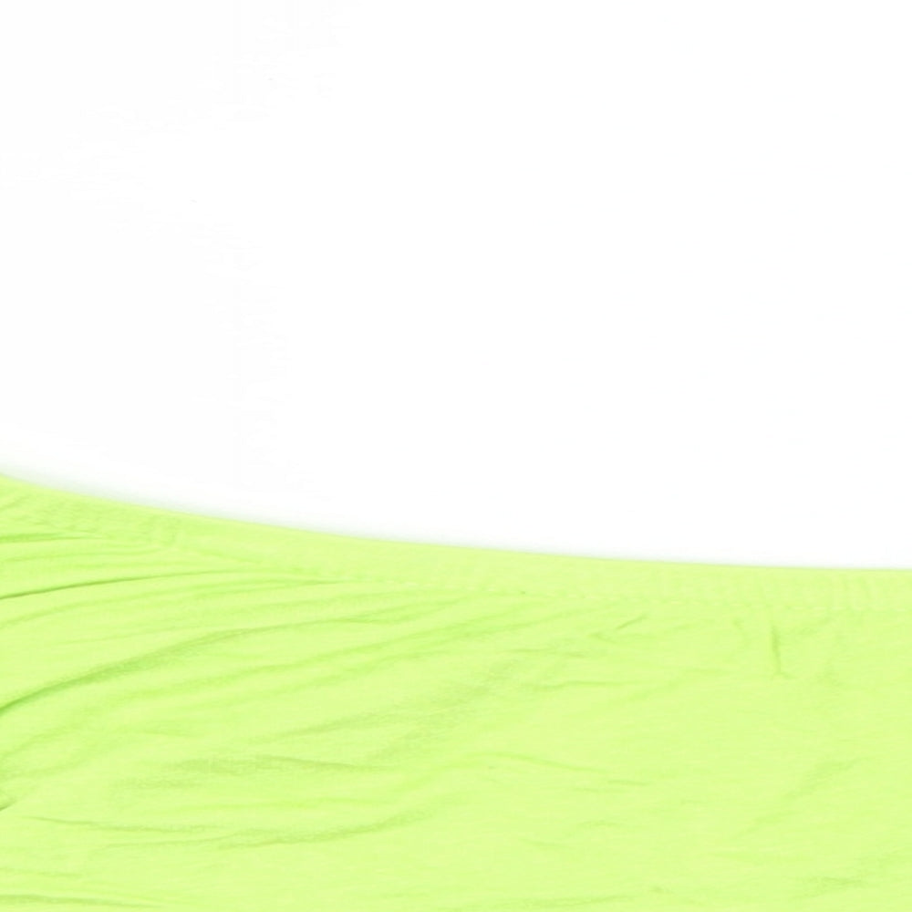 Boohoo Womens Green   Cropped T-Shirt Size 6