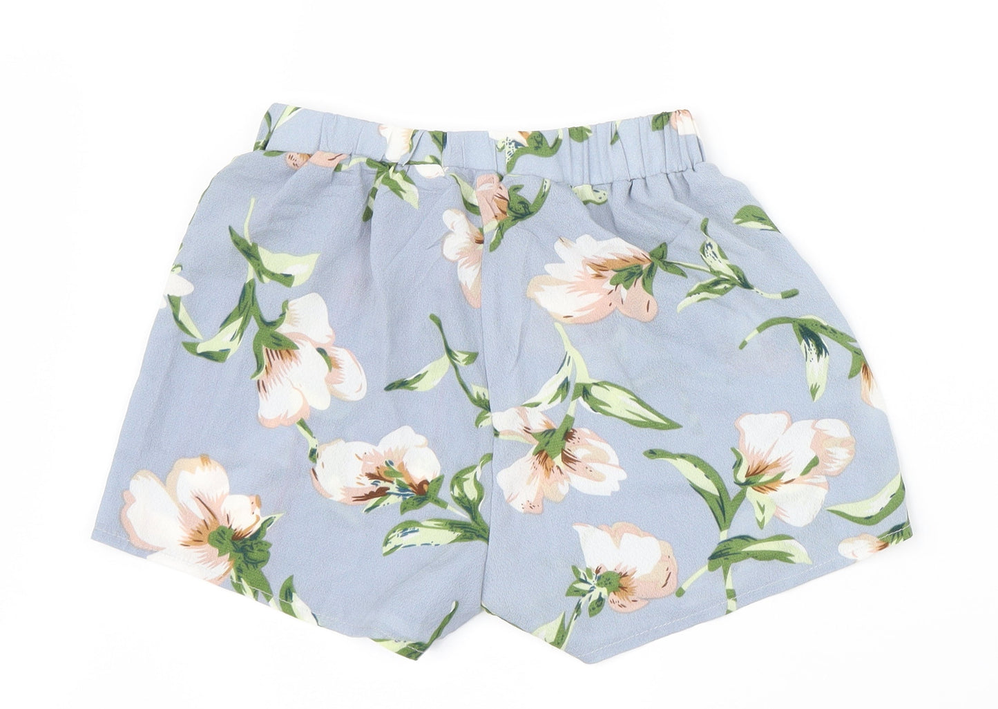 Preworn Womens Purple Floral  Hot Pants Shorts Size S