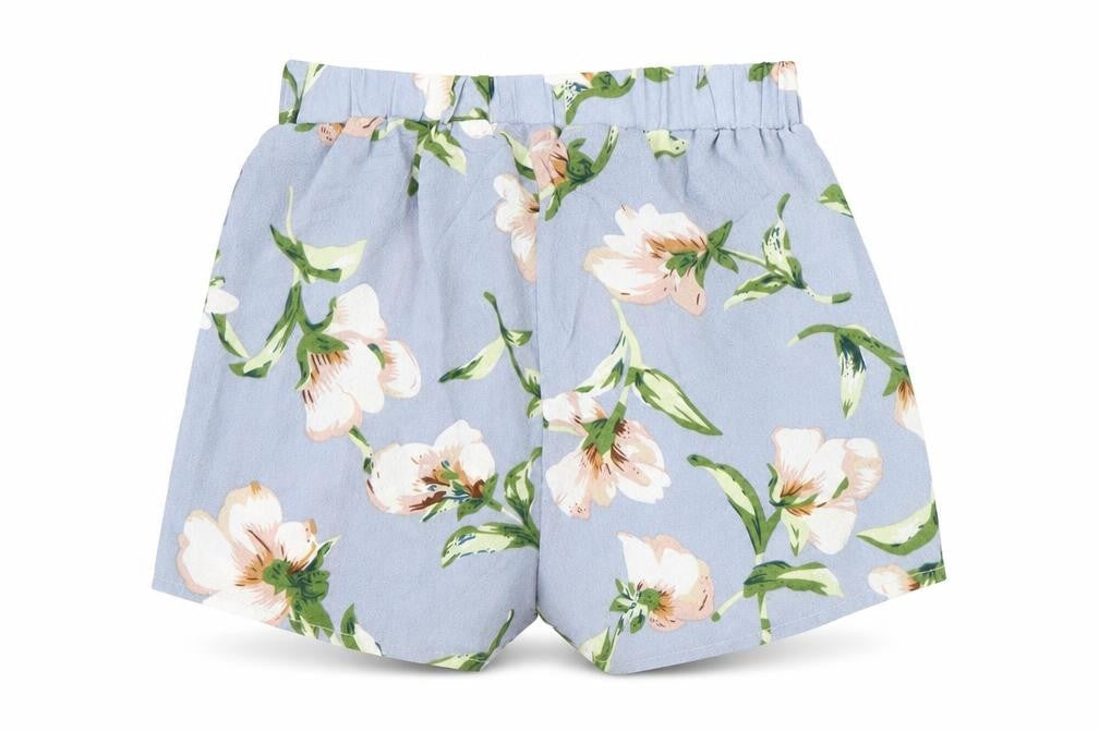 Preworn Womens Purple Floral  Hot Pants Shorts Size S