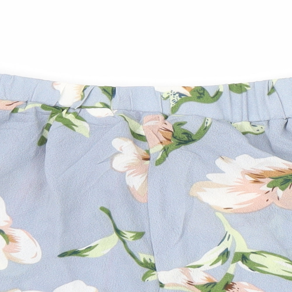 Preworn Womens Purple Floral  Hot Pants Shorts Size S