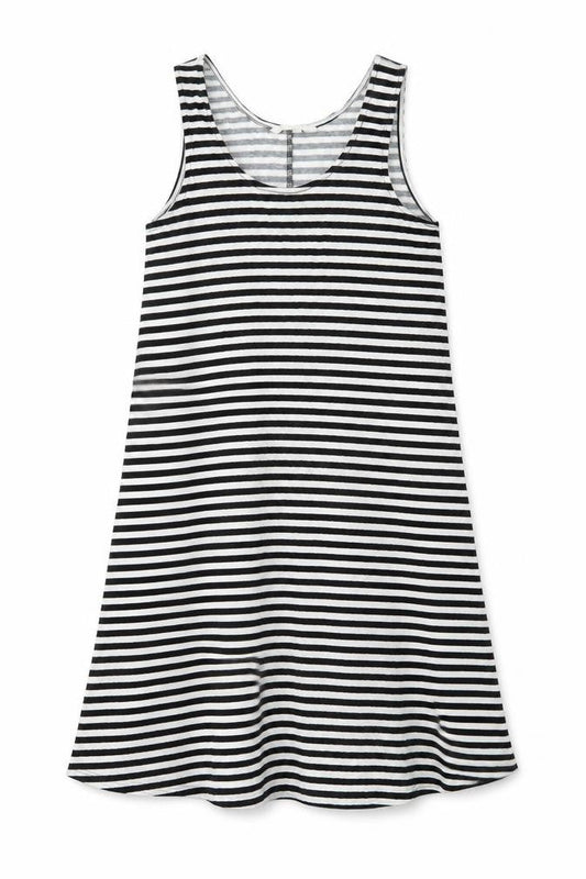 H&M Womens Black Striped  Shirt Dress  Size 4