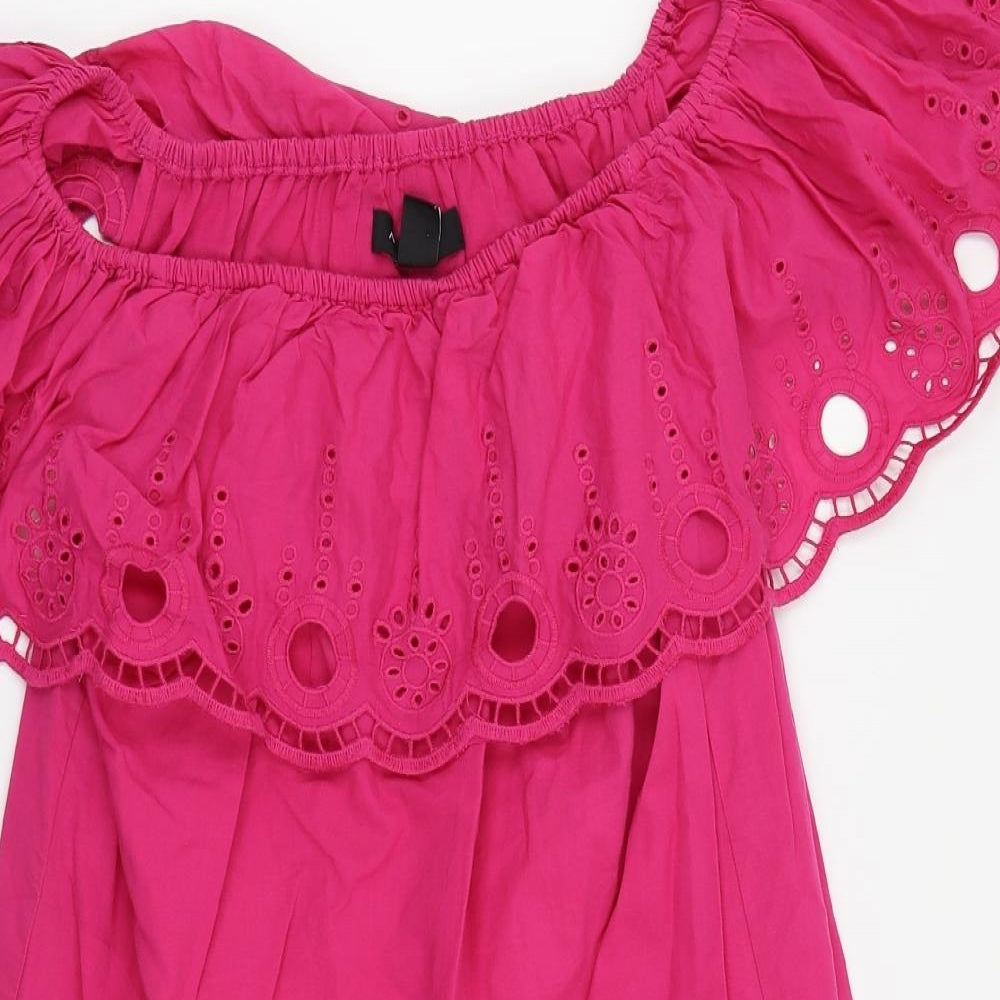 New Look Womens Pink   Basic Blouse Size 10
