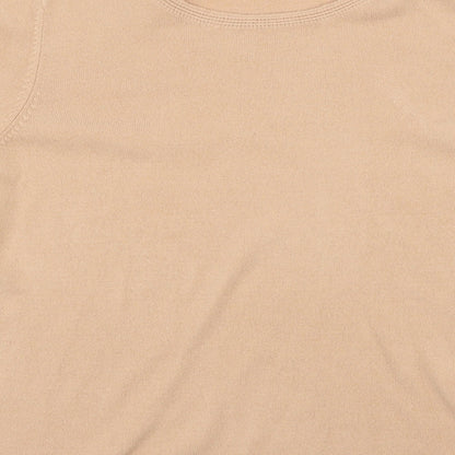 Brand and care label for Marks & Spencer women’s pink jumper, size UK 16