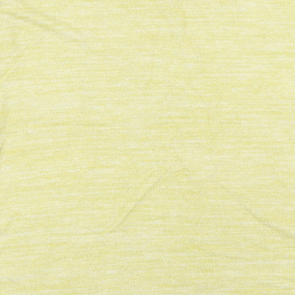 Brand and care label for Next women’s yellow jumper, size UK 18