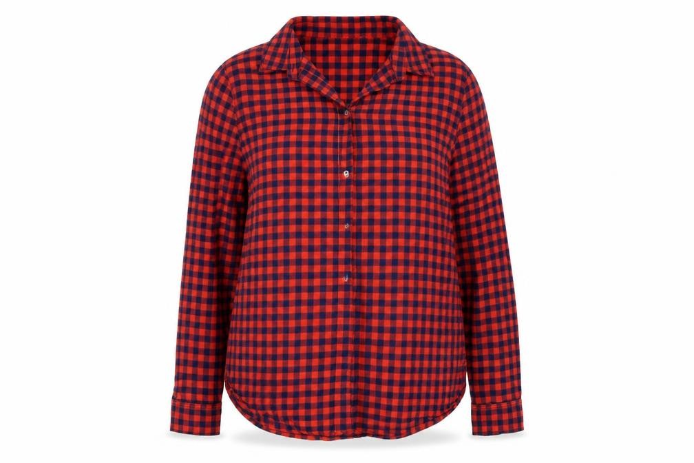 H&M Womens Red   Basic Button-Up Size 42
