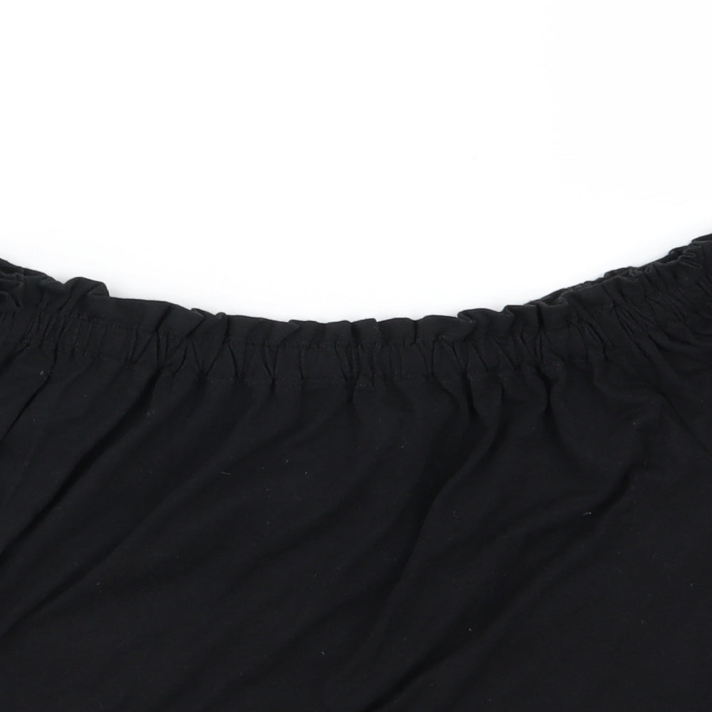 New Look Womens Black  Jersey Basic T-Shirt Size 10