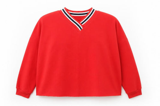 Primark Womens Red  Jersey Pullover Sweatshirt Size XL