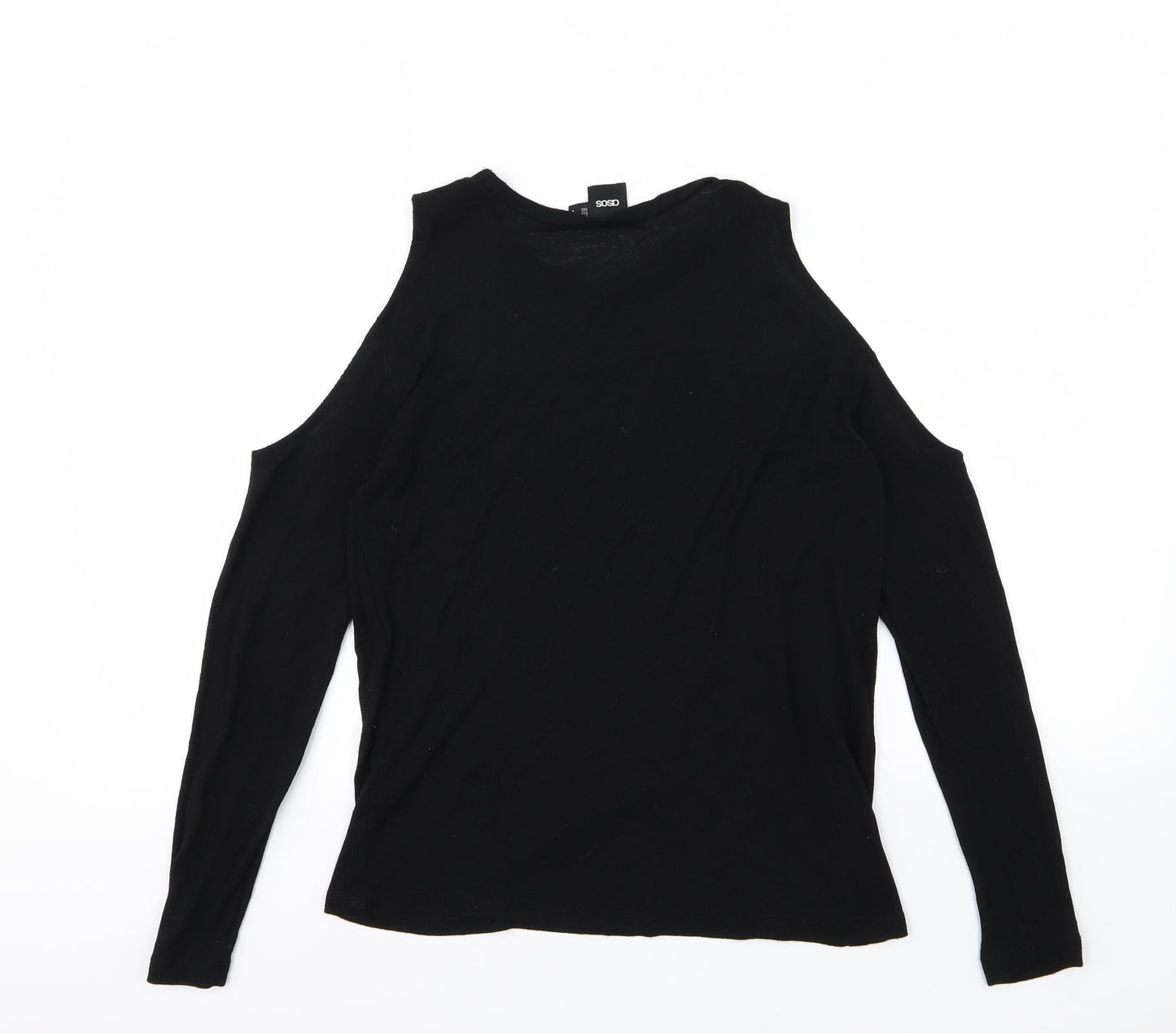 ASOS Womens Black  Knit Pullover Jumper Size 8