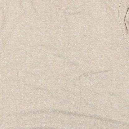 Brand and care label for Marks & Spencer women’s beige jumper, size M
