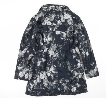Back view of Klass women’s black jacket coat, size UK 14