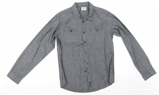 Preworn Mens Grey    Button-Up Size S