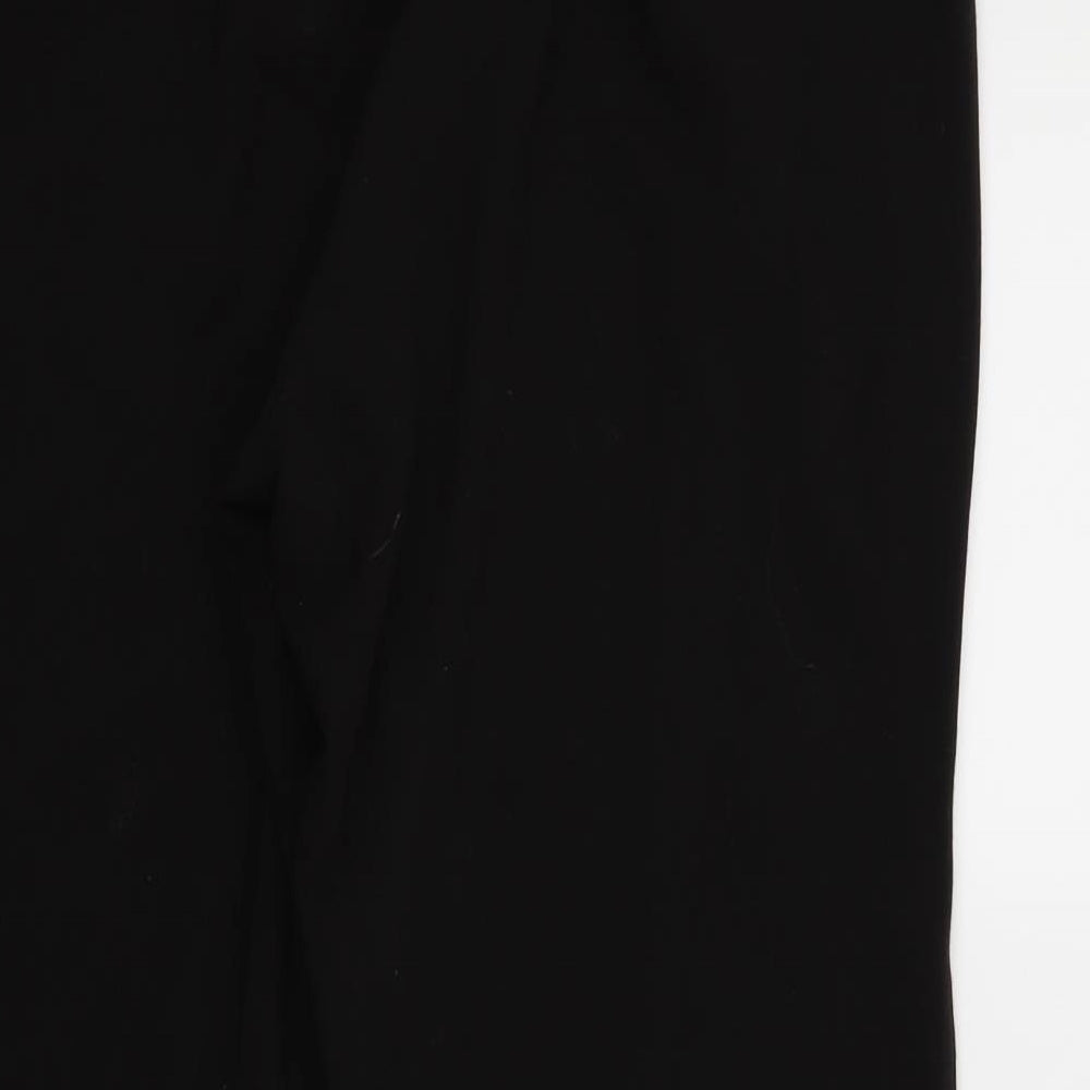 Preworn Womens Black   Trousers  Size 16 L26 in