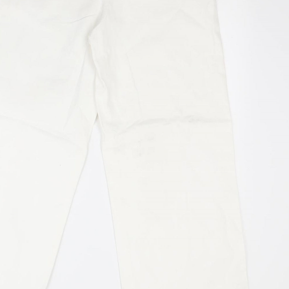Bianca Womens White   Trousers  Size 14 L28 in