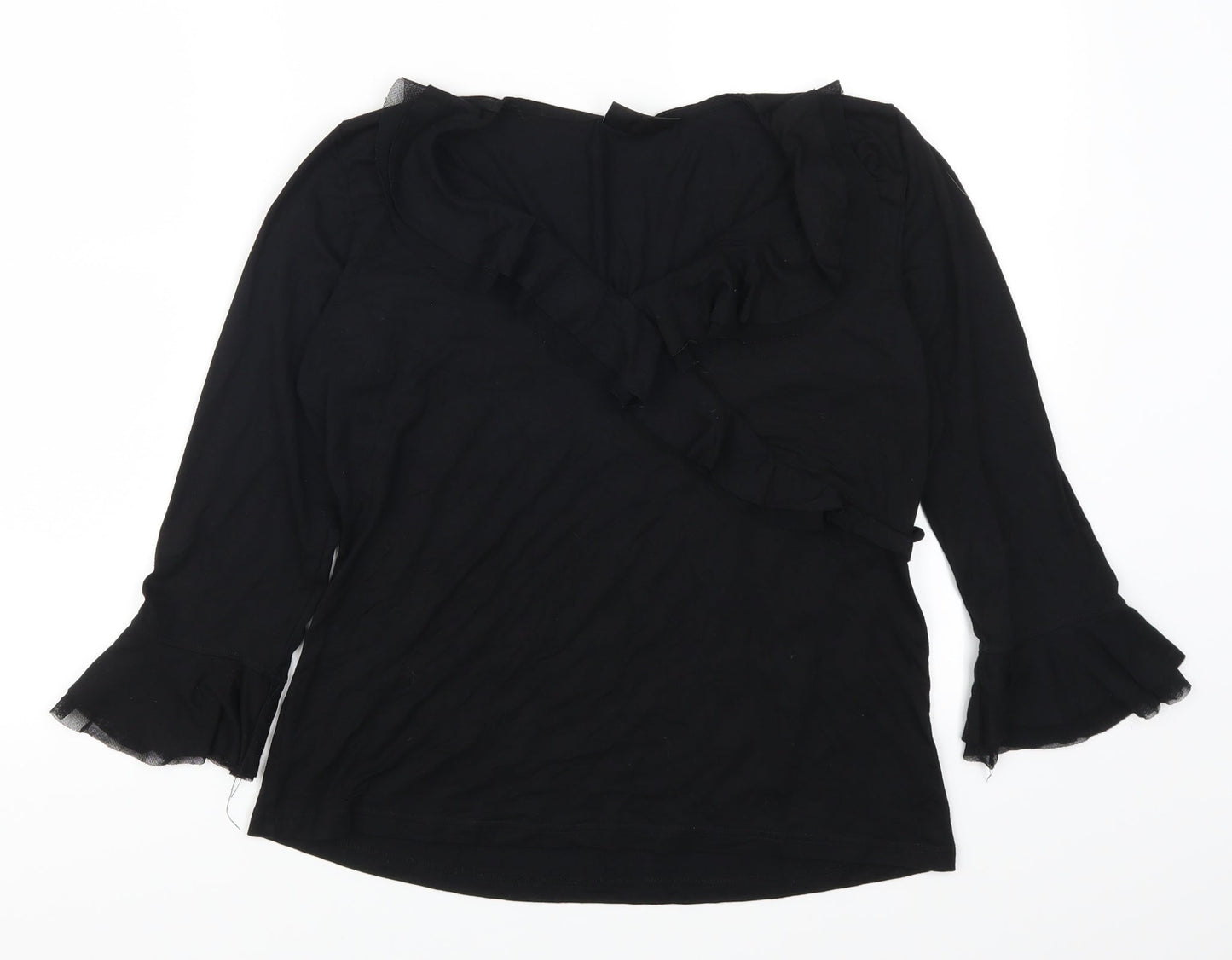 BHS Womens Black   Basic T-Shirt Size 16