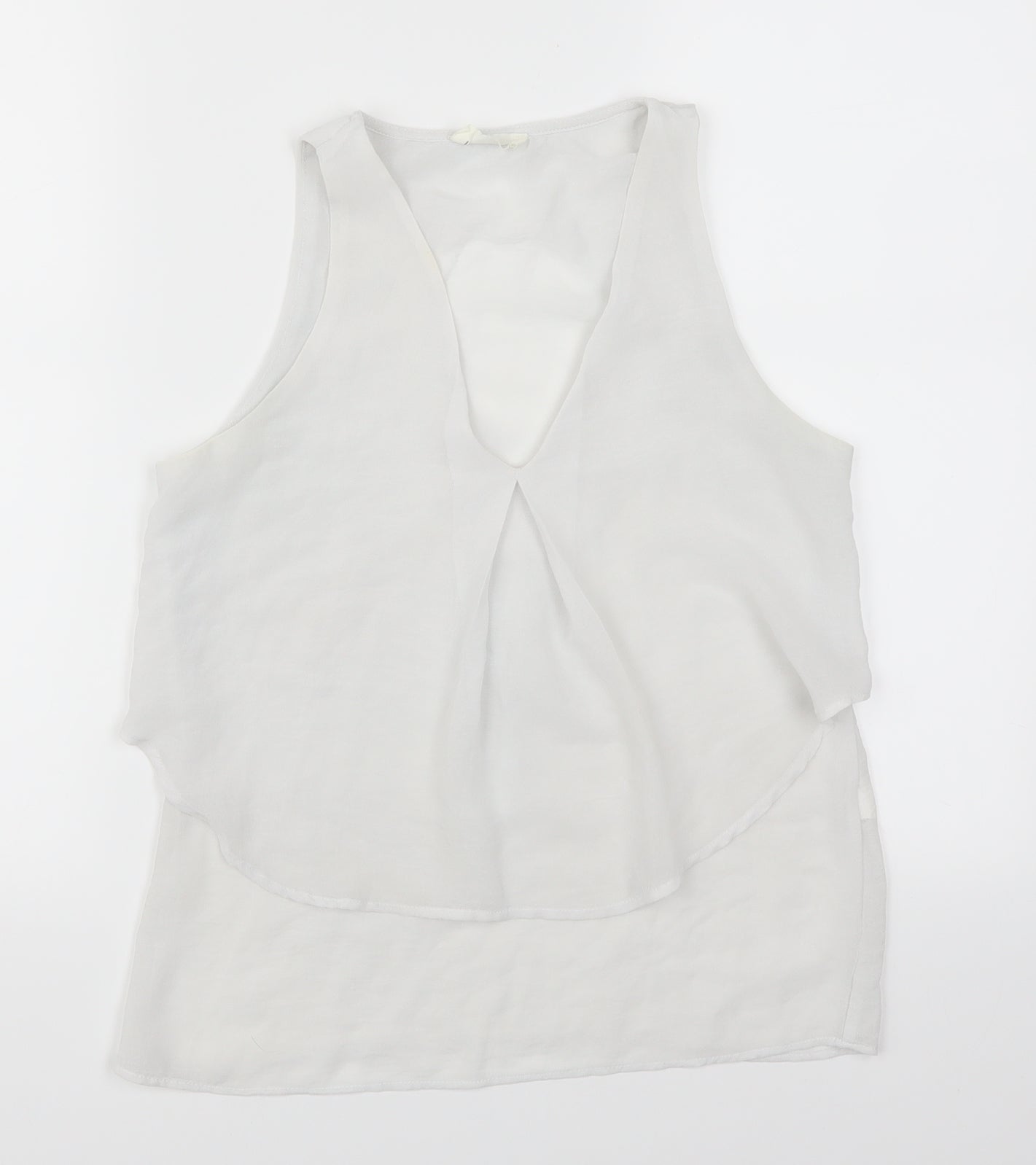 Zara Womens White   Basic Tank Size S