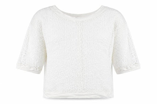 Front view of Roman women’s white jumper, size UK 12