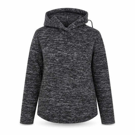 Front view of Papaya women’s grey pullover hoodie, size S