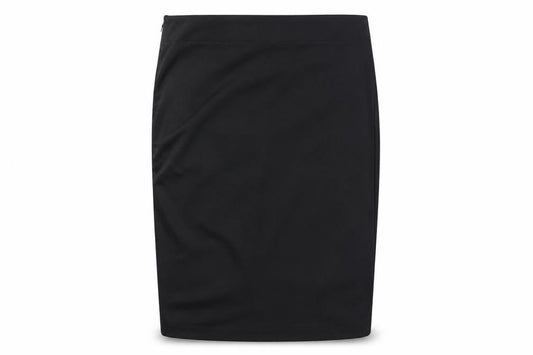 Front view of Coast women’s black straight & pencil skirt, size UK 10