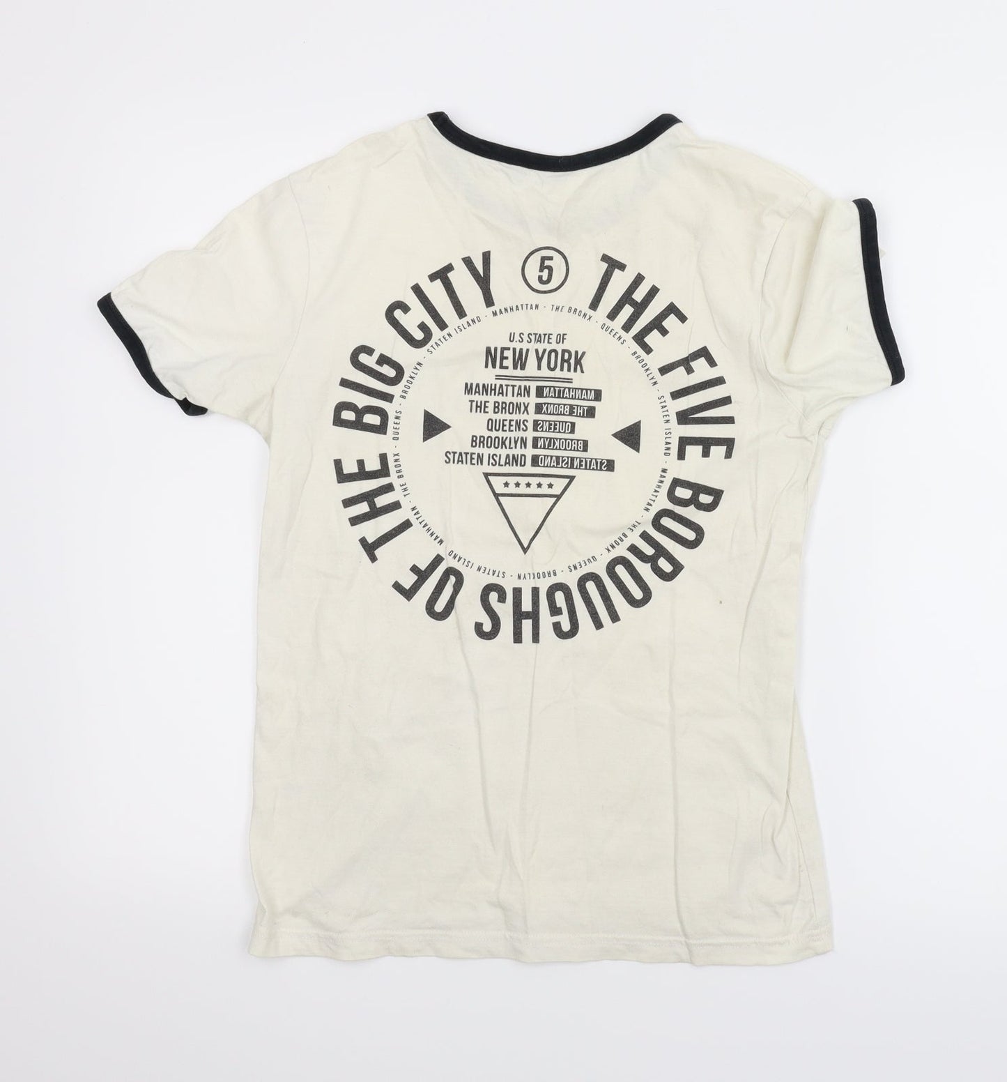 George Boys White   Basic T-Shirt Size 12-13 Years