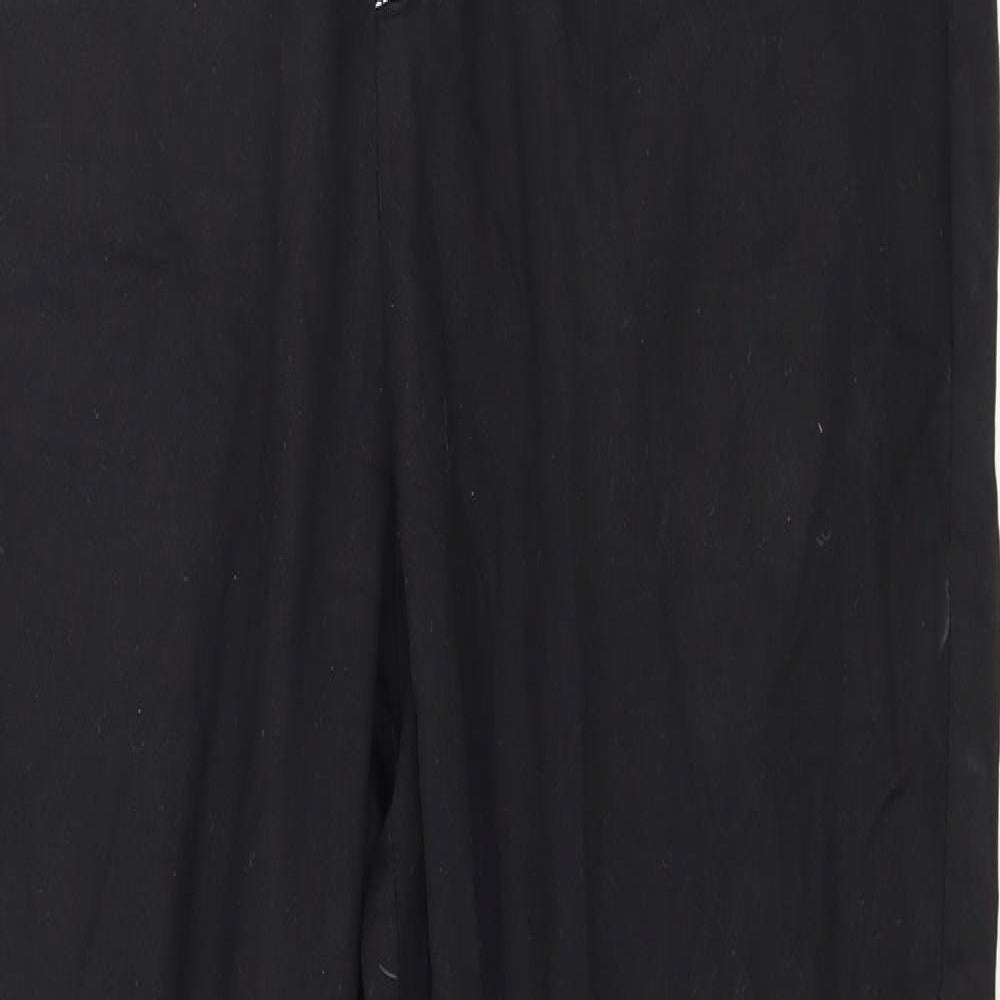 PRETTYLITTLETHING Womens Black   Trousers  Size 6 L28 in