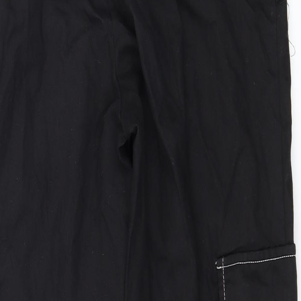 PRETTYLITTLETHING Womens Black   Trousers  Size 6 L28 in