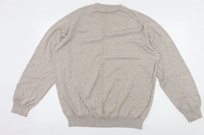 Back view of Dunnes men’s ivory knit jumper, size 2XL