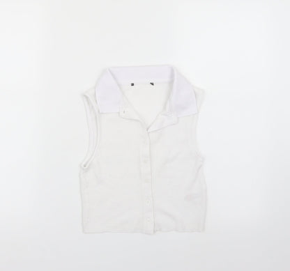 Additional front view of Primark women’s white basic button-up, size XS
