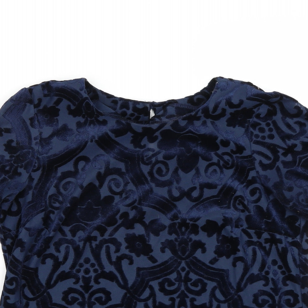 Dorothy Perkins Womens Blue   Basic T-Shirt Size 10