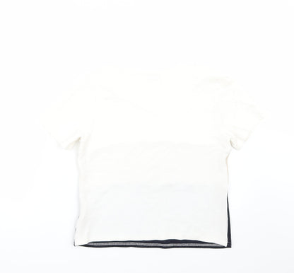 Back view of Citrus women’s beige basic t-shirt, size UK 12