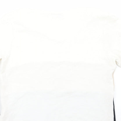 Brand and care label for Citrus women’s beige basic t-shirt, size UK 12